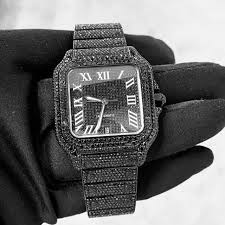 Black Diamond Cartier Watch