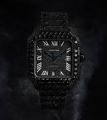 Black Diamond Cartier Watch